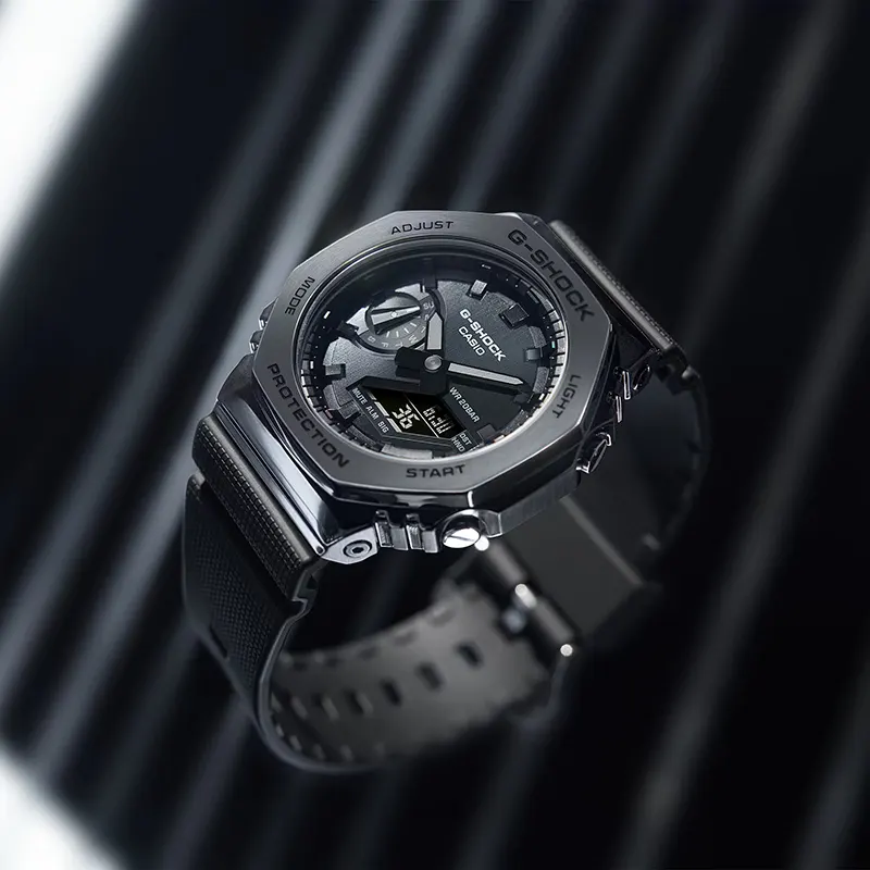Casio G-Shock Black IP Black Dial Men's Watch- GM-2100BB-1A